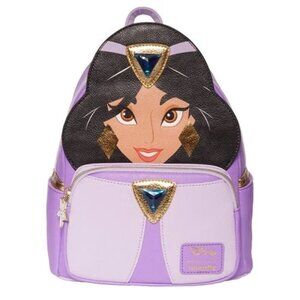 Loungefly Disney Aladdin Jasmine Purple Dress Cosplay Mini Backpack EE EXCLUSIVE